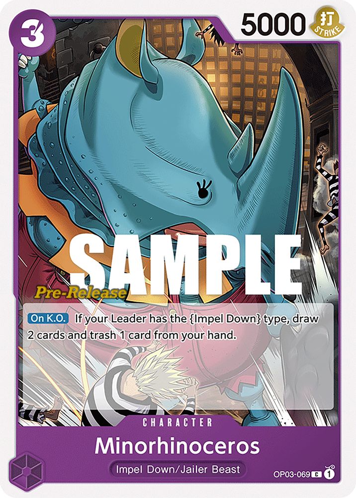 Minorhinoceros One Piece TCG Card