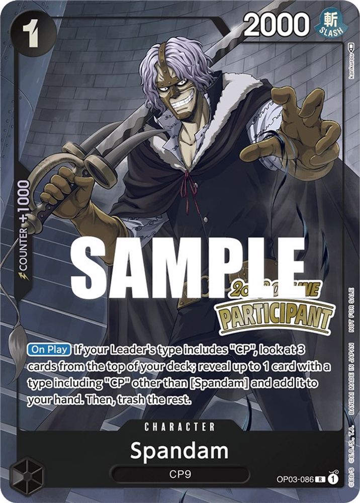 Spandam One Piece TCG Card