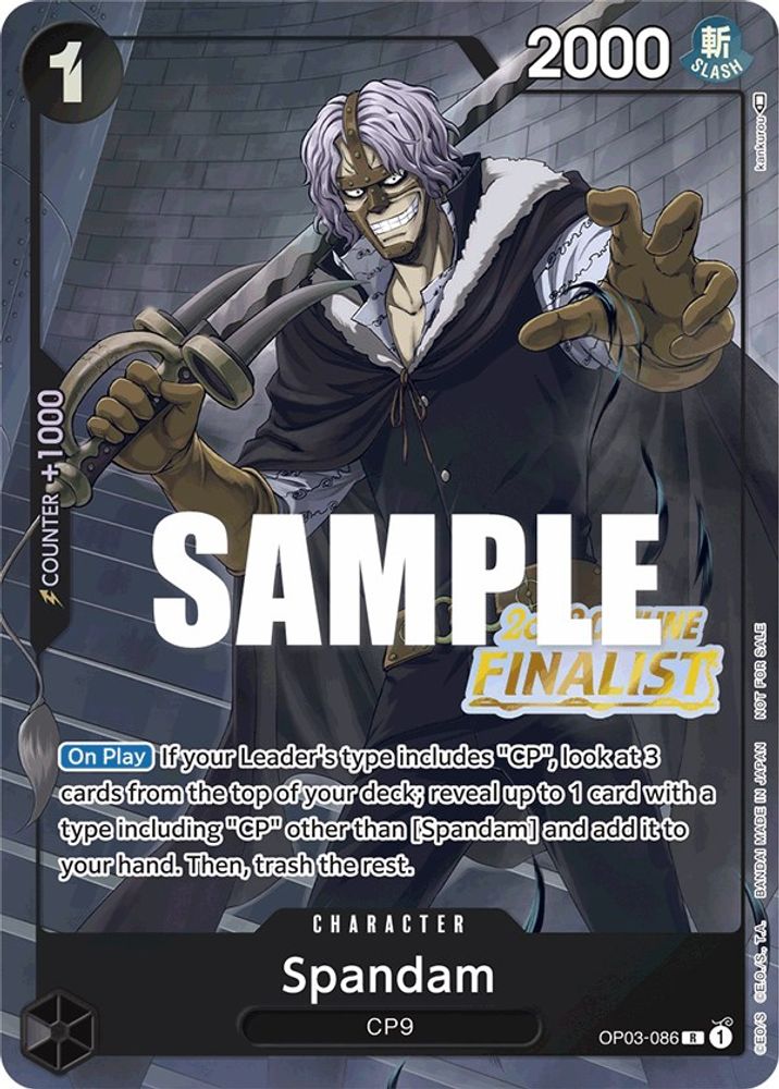 Spandam One Piece TCG Card