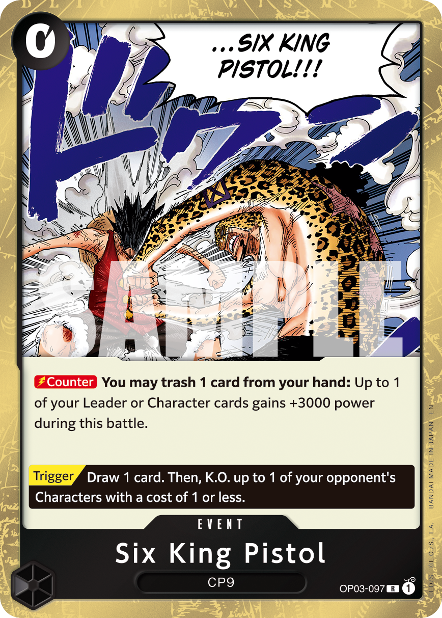 Six King Pistol One Piece TCG Card