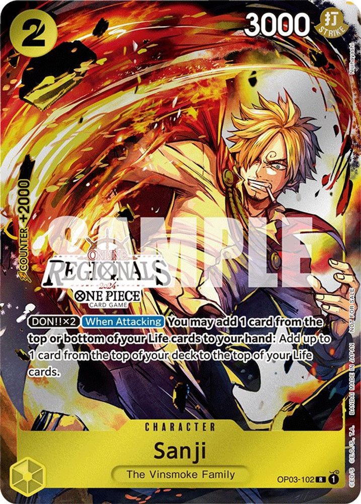Sanji One Piece TCG Card
