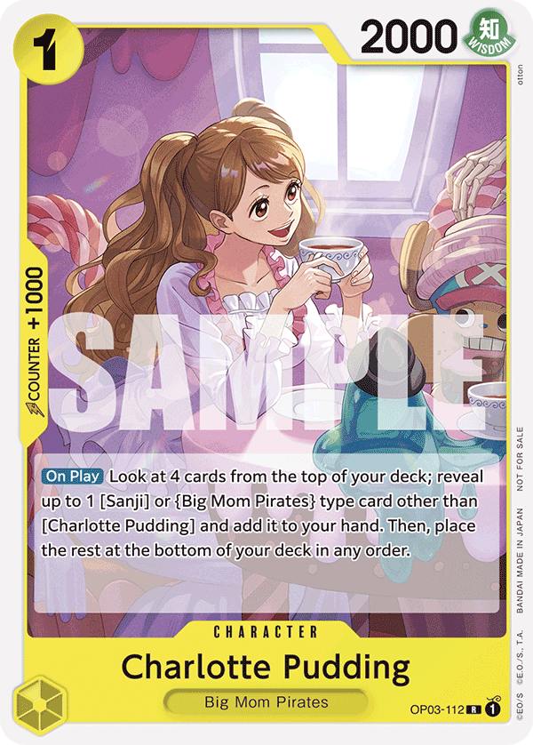 Charlotte Pudding One Piece TCG Card