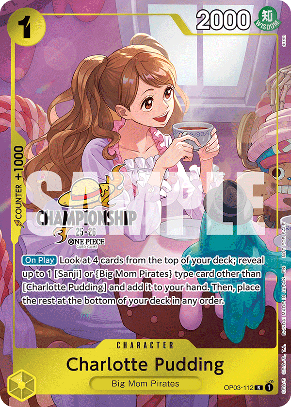 Charlotte Pudding One Piece TCG Card