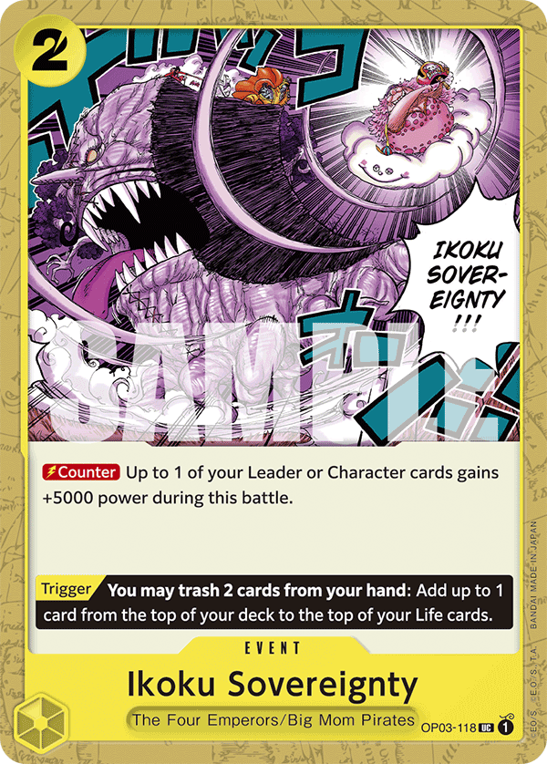 Ikoku Sovereignty One Piece TCG Card