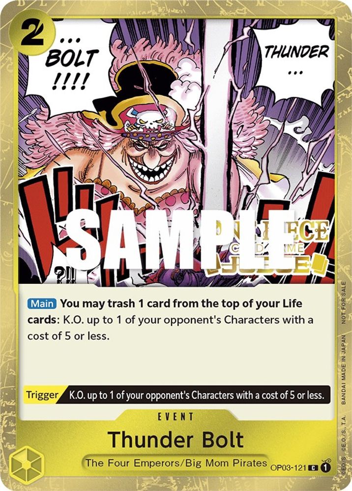Thunder Bolt One Piece TCG Card