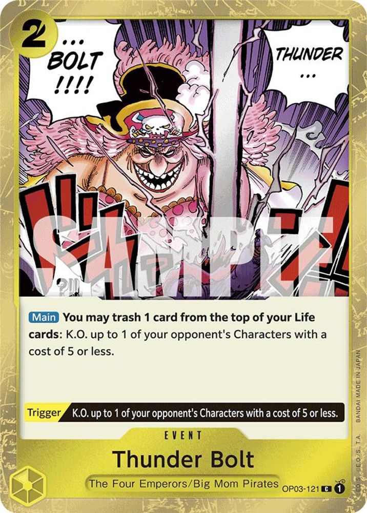 Thunder Bolt One Piece TCG Card