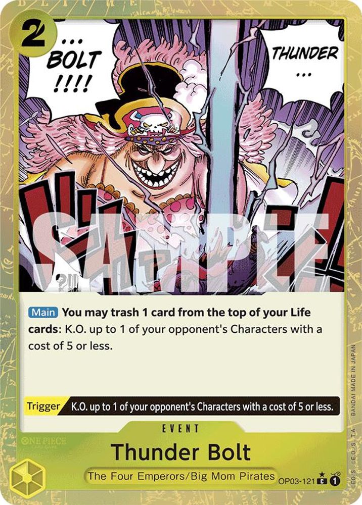 Thunder Bolt One Piece TCG Card