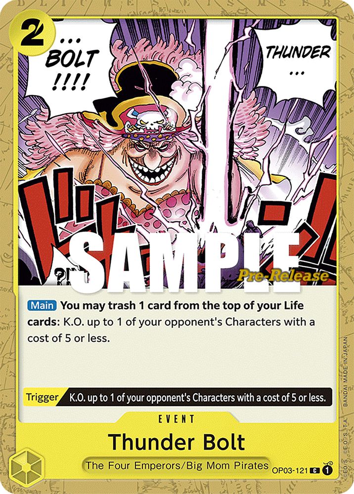 Thunder Bolt One Piece TCG Card