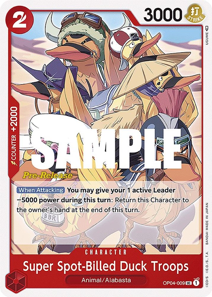 Super Spot-Billed Duck Troops One Piece TCG Card