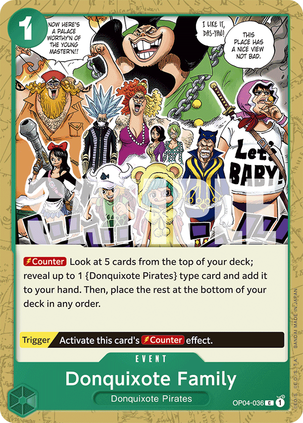 Donquixote Family One Piece TCG Card