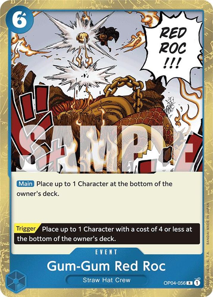 Gum-Gum Red Roc One Piece TCG Card