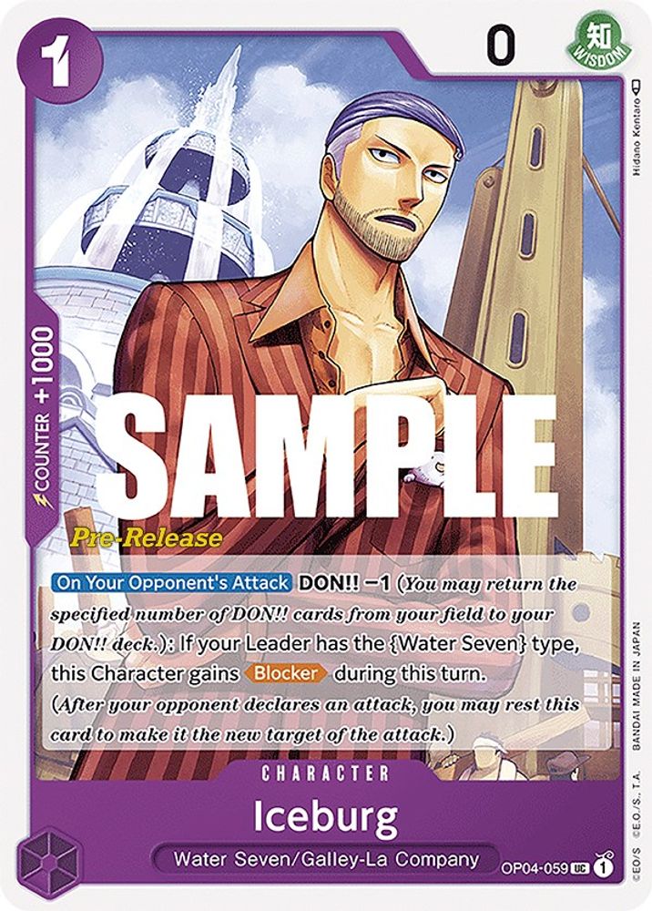 Iceburg One Piece TCG Card