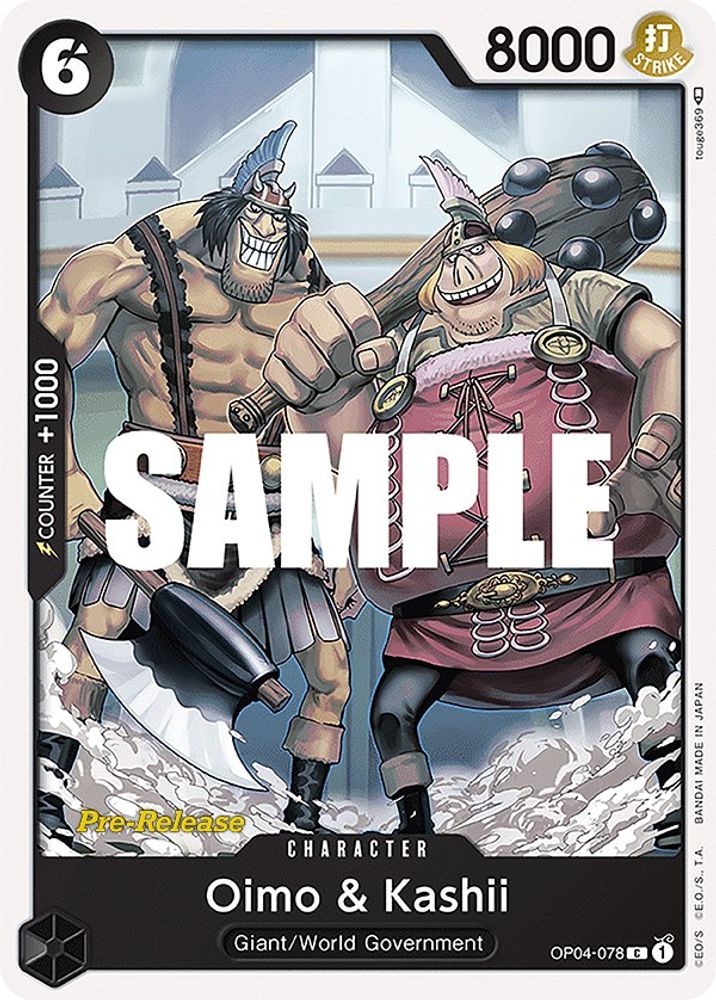 Oimo & Kashii One Piece TCG Card