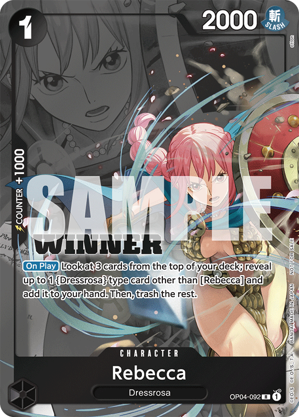 Rebecca One Piece TCG Card