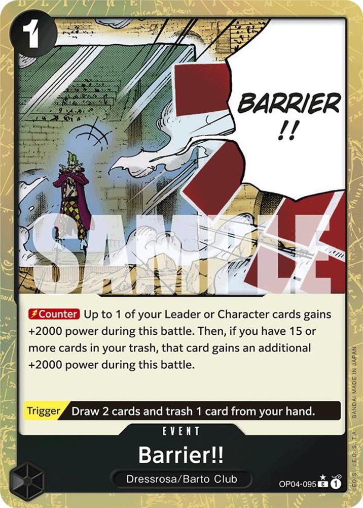 Barrier!! One Piece TCG Card