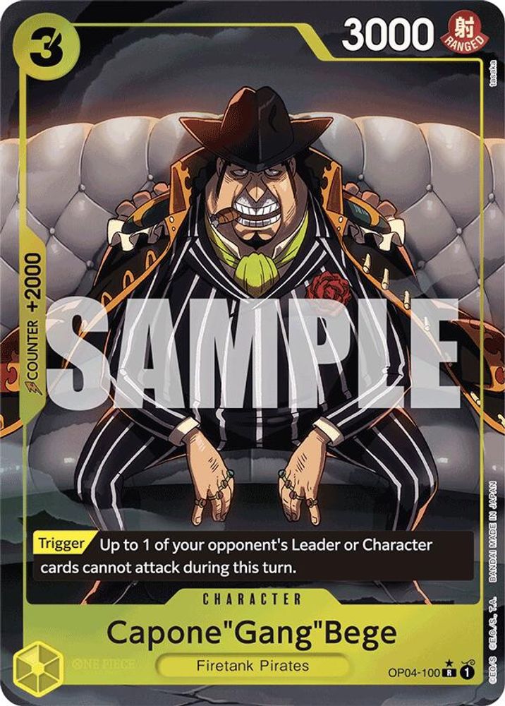 Capone"Gang"Bege One Piece TCG Card