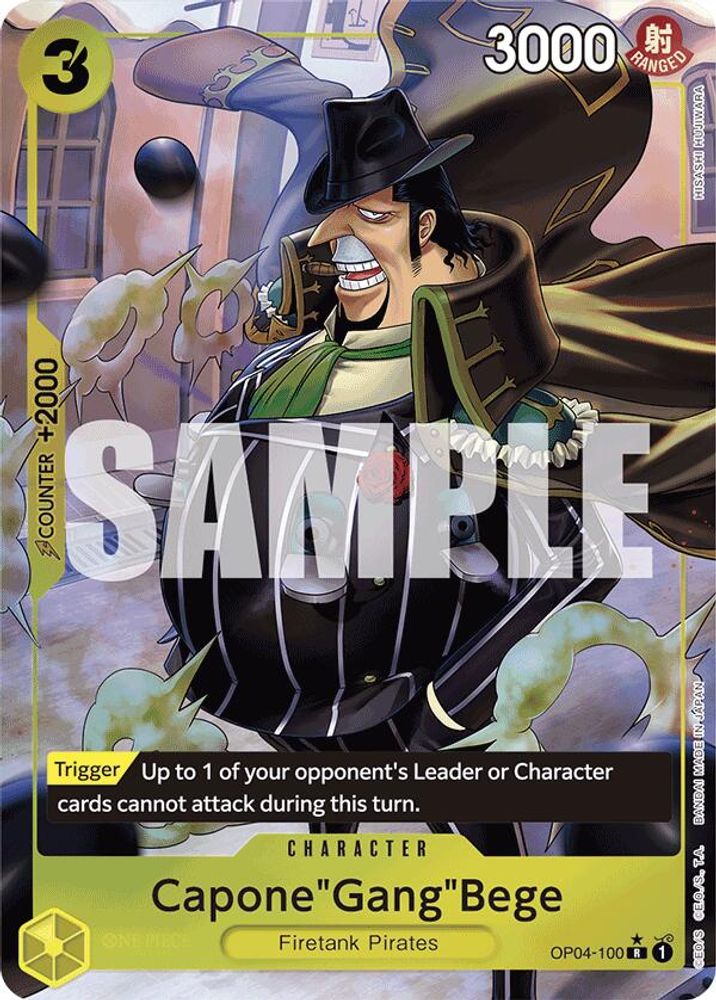 Capone"Gang"Bege One Piece TCG Card