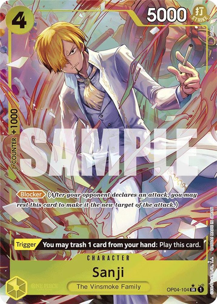 Sanji One Piece TCG Card