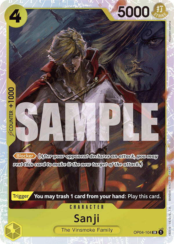 Sanji One Piece TCG Card