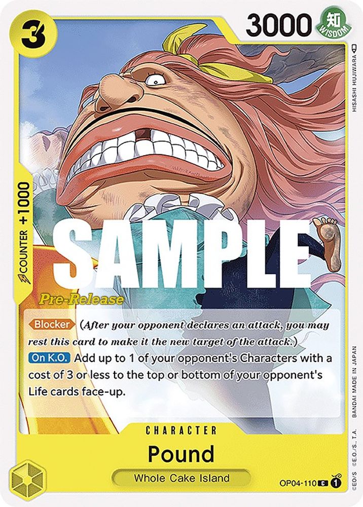 Pound One Piece TCG Card
