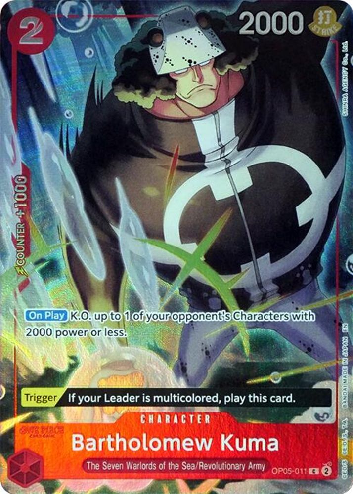 Bartholomew Kuma One Piece TCG Card