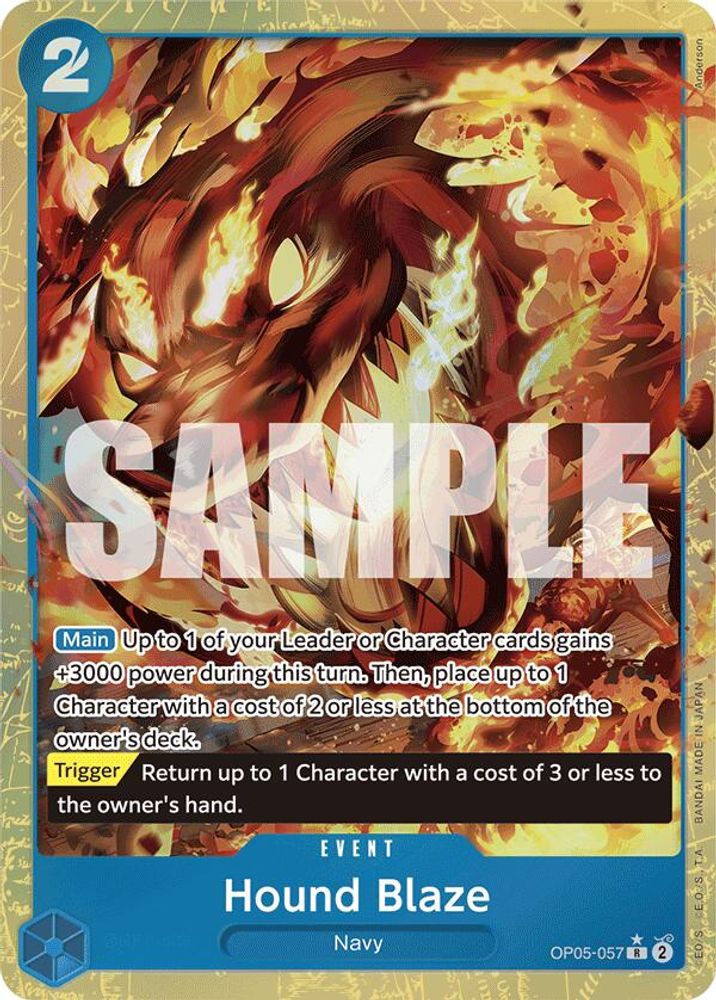 Hound Blaze One Piece TCG Card