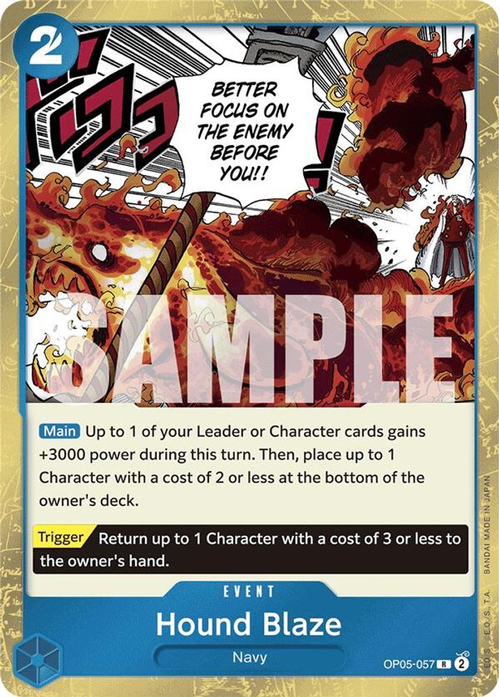 Hound Blaze One Piece TCG Card