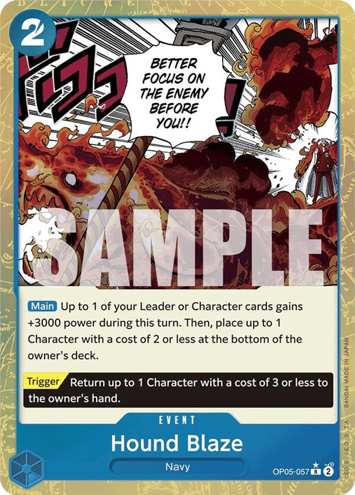 Hound Blaze One Piece TCG Card