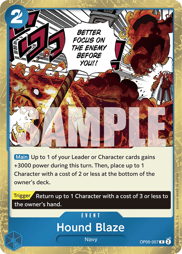 Hound Blaze One Piece TCG Card