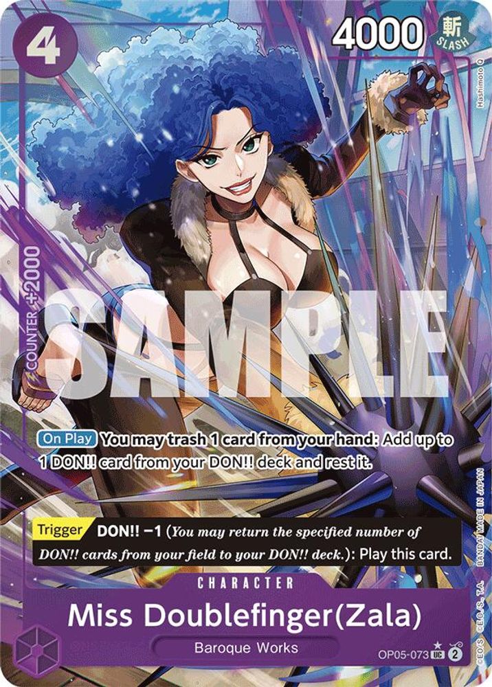 Miss Doublefinger(Zala) One Piece TCG Card