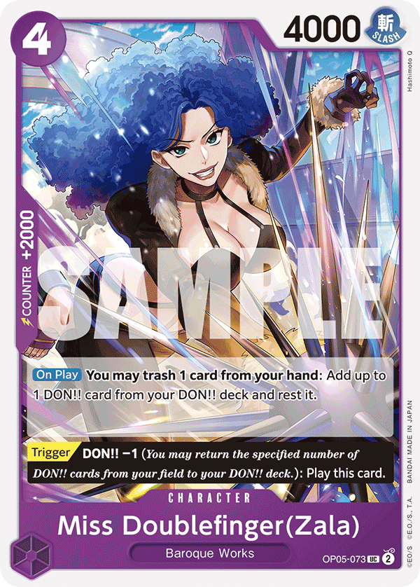 Miss Doublefinger(Zala) One Piece TCG Card