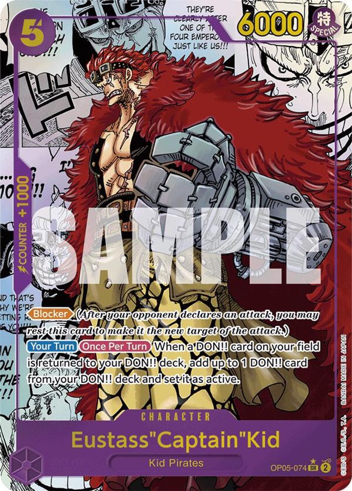 Eustass"Captain"Kid One Piece TCG Card