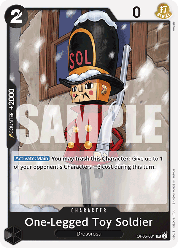 One-Legged Toy Soldier One Piece TCG Card
