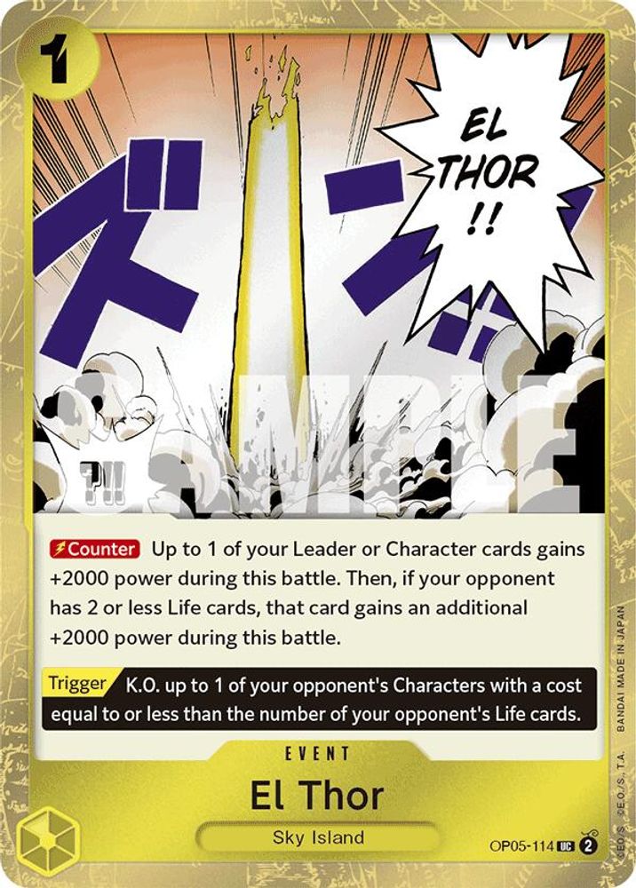 El Thor One Piece TCG Card