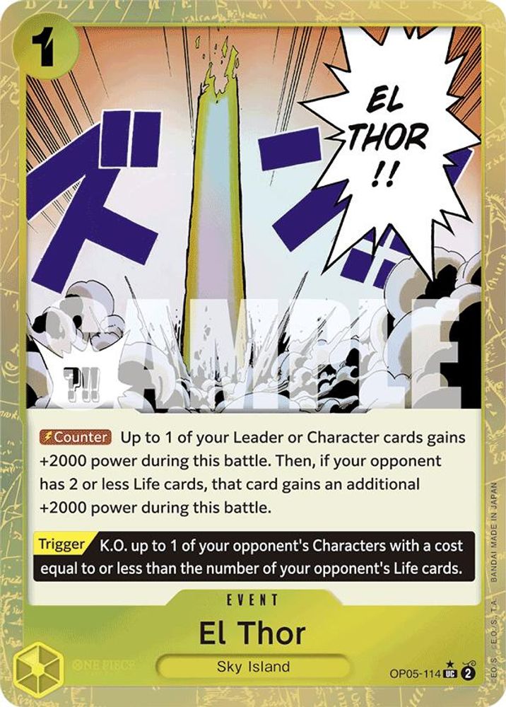 El Thor One Piece TCG Card