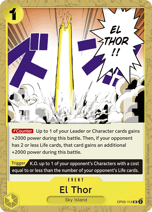 El Thor One Piece TCG Card