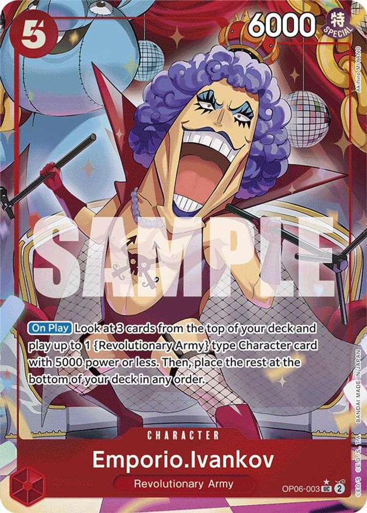 Emporio.Ivankov One Piece TCG Card