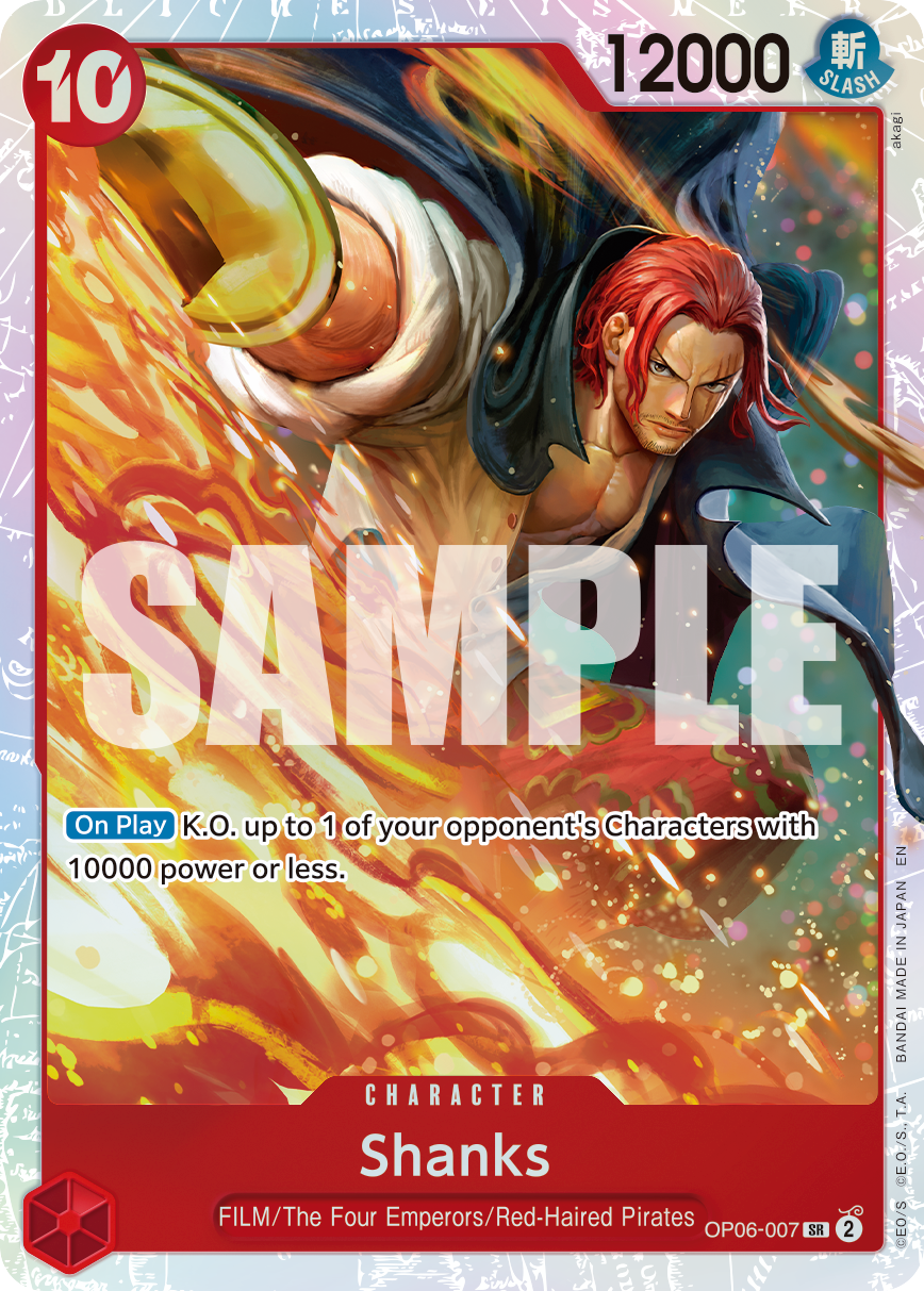Shanks One Piece TCG Card