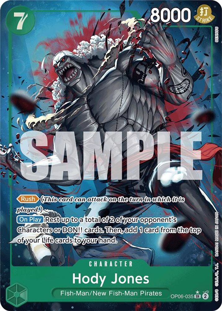 Hody Jones One Piece TCG Card