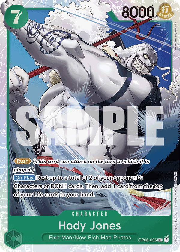 Hody Jones One Piece TCG Card