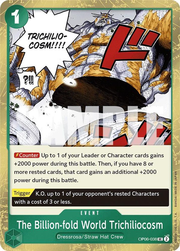 The Billion-fold World Trichiliocosm One Piece TCG Card