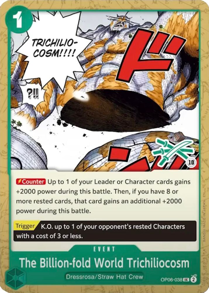 The Billion-fold World Trichiliocosm One Piece TCG Card