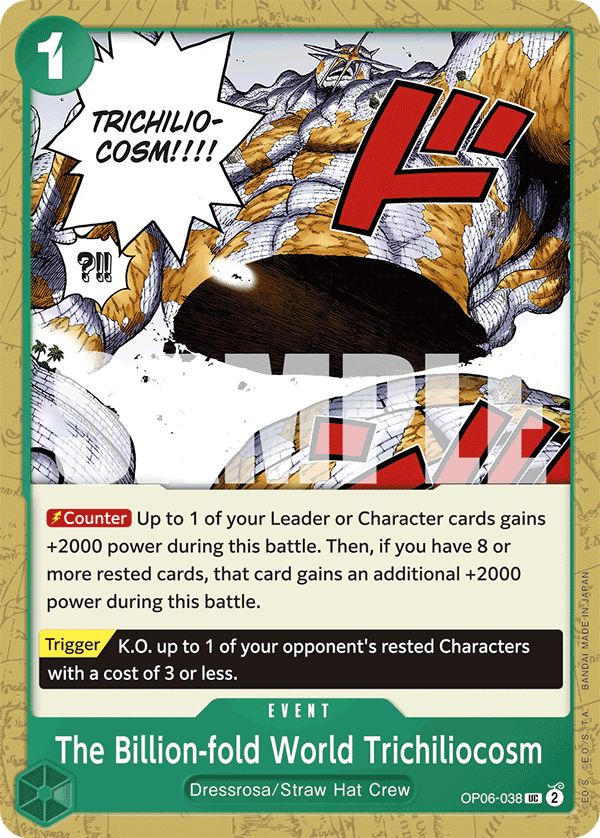 The Billion-fold World Trichiliocosm One Piece TCG Card
