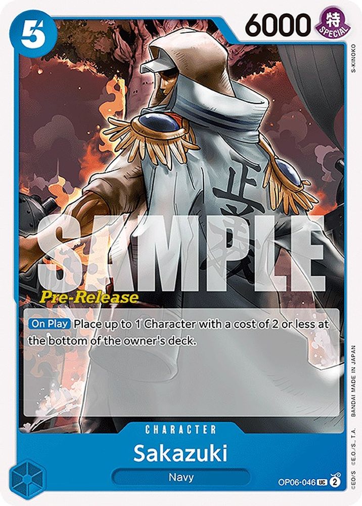 Sakazuki One Piece TCG Card