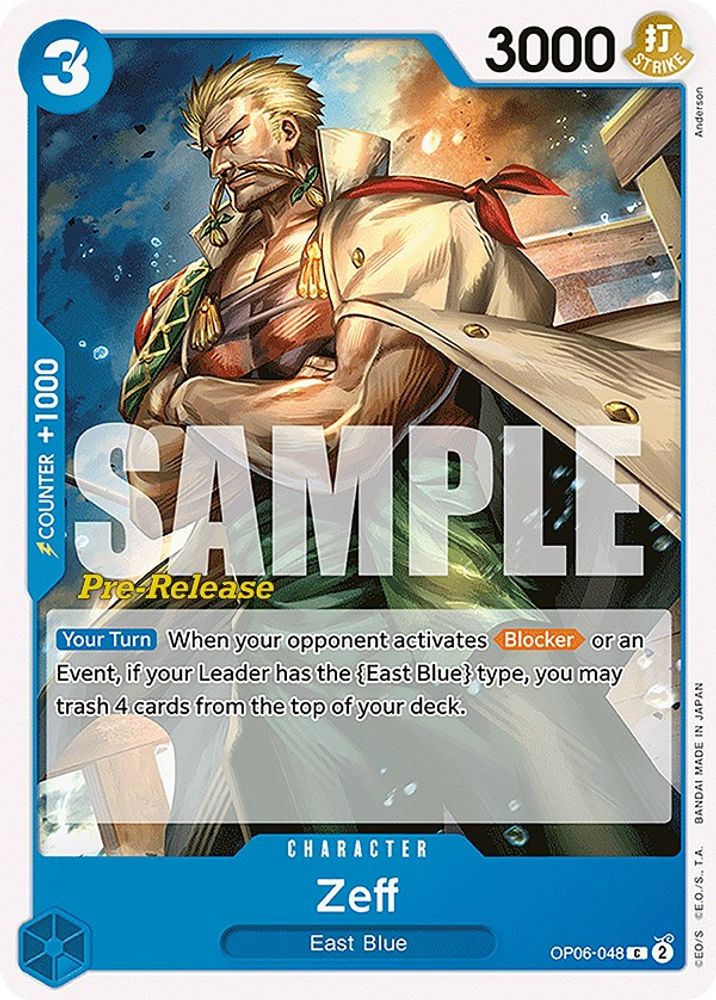 Zeff One Piece TCG Card
