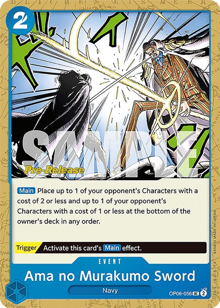 Ama no Murakumo Sword One Piece TCG Card