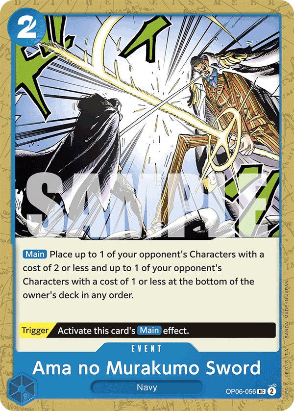 Ama no Murakumo Sword One Piece TCG Card