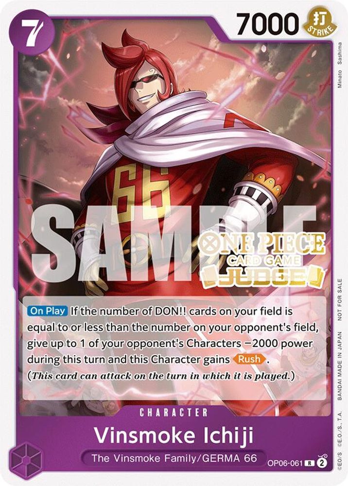 Vinsmoke Ichiji One Piece TCG Card
