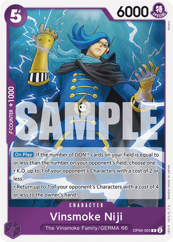 Vinsmoke Niji One Piece TCG Card