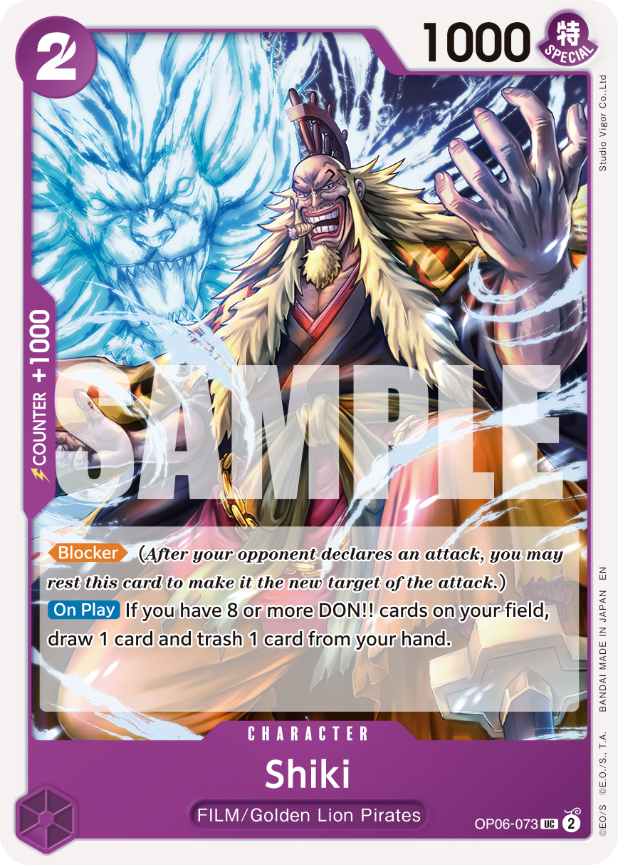 Shiki One Piece TCG Card
